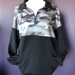 Black Camo 1/4 Zip